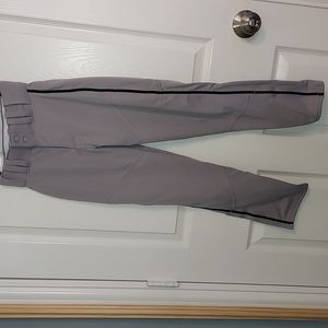 Alleson gray Boys Baseball pants xs NWT
